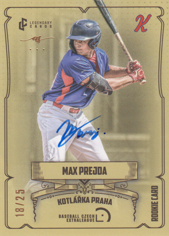 Prejda Max 2024 LC Czech Baseball Extraleague Signature #63