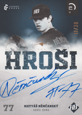 Němčanský Matyáš 2022 LC Czech Baseball Extraleague Signature #67