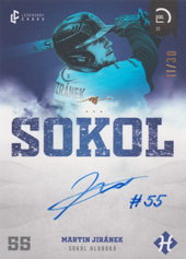 Jiránek Martin 2022 LC Czech Baseball Extraleague Signature #91