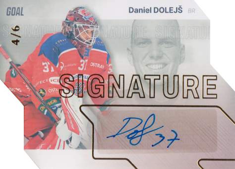 Dolejš Daniel 23-24 GOAL Cards Chance liga Signature Gold #S-17