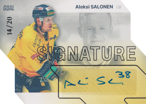 Salonen Aleksi 23-24 GOAL Cards Chance liga Signature Silver #S-3