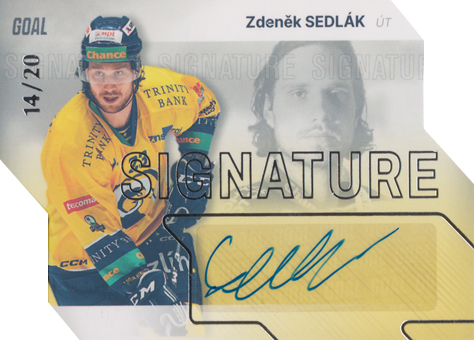 Sedlák Zdeněk 23-24 GOAL Cards Chance liga Signature Silver #S-4