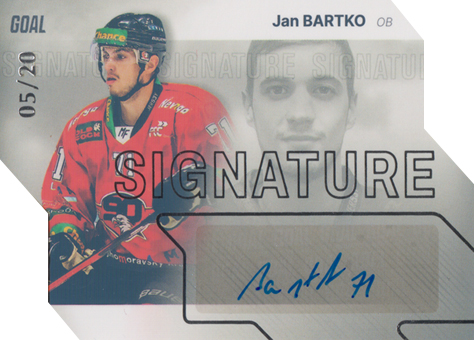 Bartko Jan 23-24 GOAL Cards Chance liga Signature Silver #S-99