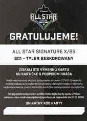 Beskorowany Tyler 2020 All Star Edition All Star Single Signature #S01
