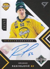Radivojevič Branko 2020 All Star Edition All Star Alumni Single Signature #SA07