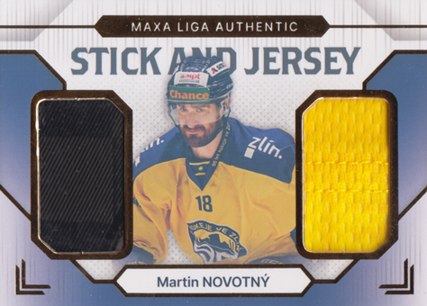 Novotný Martin 24-25 GOAL Cards Maxa liga Stick and Jersey Gold #SJ-4