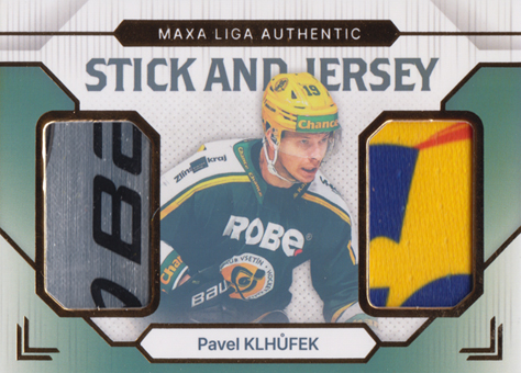 Klhůfek Pavel 24-25 GOAL Cards Maxa liga Stick and Jersey Gold #SJ-6
