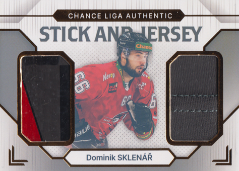 Sklenář Dominik 24-25 GOAL Cards Maxa liga Stick and Jersey Gold #SJ-29