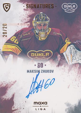 Zhukov Maksim 24-25 GOAL Cards Maxa liga Signatures Gold #S-JI1