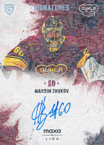 Zhukov Maksim 24-25 GOAL Cards Maxa liga Signatures Rainbow #S-JI1