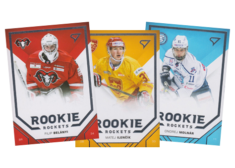 Kompletní set 20-21 Tipos Extraliga Rookie Rockets #UR01-UR09