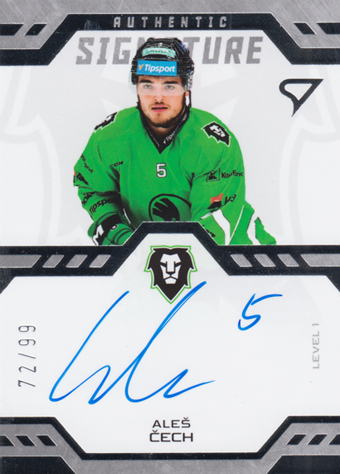Čech Aleš 24-25 Tipsport Extraliga Authentic Signature Level 1 #SL1-AC
