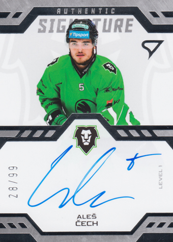 Čech Aleš 24-25 Tipsport Extraliga Authentic Signature Level 1 #SL1-AC