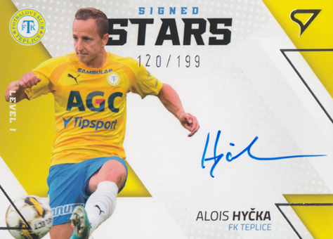 Hyčka Alois 22-23 Fortuna Liga Signed Stars Level 1 #SL1-AH