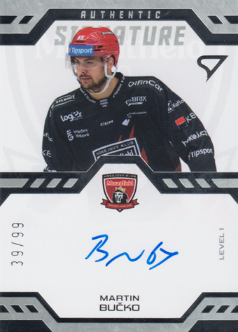 Bučko Martin 24-25 Tipsport Extraliga Authentic Signature Level 1 #SL1-BU