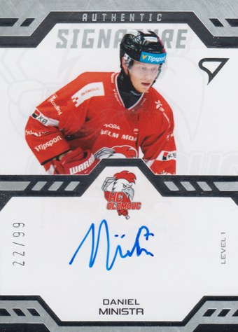 Ministr Daniel 24-25 Tipsport Extraliga Authentic Signature Level 1 #SL1-DM