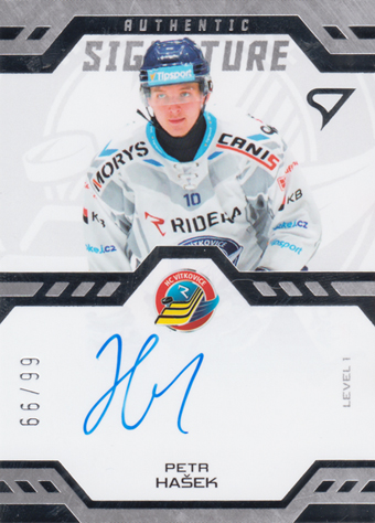 Hašek Petr 24-25 Tipsport Extraliga Authentic Signature Level 1 #SL1-HA