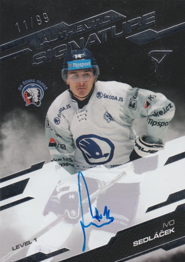 Sedláček Ivo 25-26 Tipsport Extraliga Authentic Signature Level 1 #SL1-IS