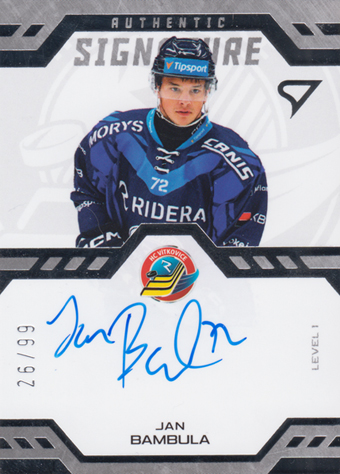 Bambula Jan 24-25 Tipsport Extraliga Authentic Signature Level 1 #SL1-JB