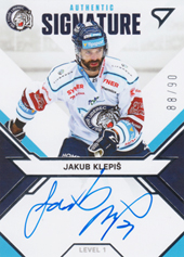 Klepiš Jakub 21-22 Tipsport Extraliga Signed Stars Level 1 #SL1-JK