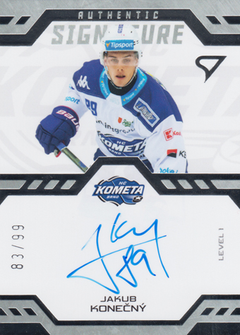 Konečný Jakub 24-25 Tipsport Extraliga Authentic Signature Level 1 #SL1-JK