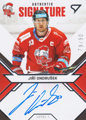 Ondrušek Jiří 21-22 Tipsport Extraliga Signed Stars Level 1 #SL1-JO