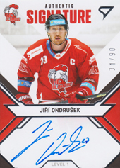 Ondrušek Jiří 21-22 Tipsport Extraliga Signed Stars Level 1 #SL1-JO