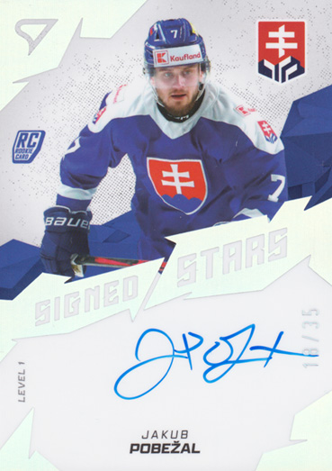 Pobežal Jakub 2025 Hokejové Slovensko Signed Stars Level 1 #SL1-JP