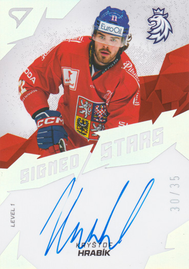 Hrabík Kryštof 2025 Hokejové Česko Signed Stars Level 1 #SS1-KH