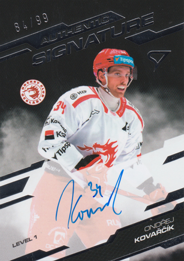 Kovařčík Ondřej 25-26 Tipsport Extraliga Authentic Signature Level 1 #SL1-KO
