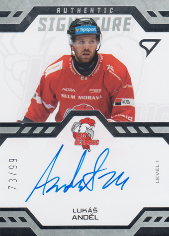 Anděl Lukáš 24-25 Tipsport Extraliga Authentic Signature Level 1 #SL1-LA