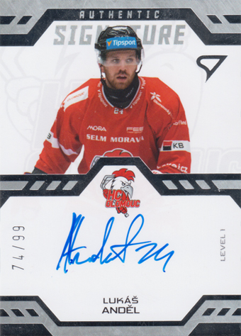 Anděl Lukáš 24-25 Tipsport Extraliga Authentic Signature Level 1 #SL1-LA