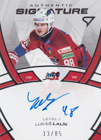 Ľalík Lukáš 24-25 Tipos Extraliga Authentic Signature Level 1 #SL1-LL