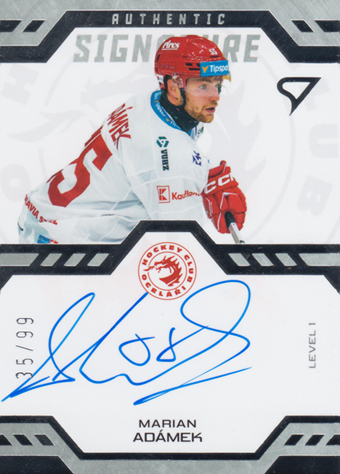Adámek Marian 24-25 Tipsport Extraliga Authentic Signature Level 1 #SL1-MA