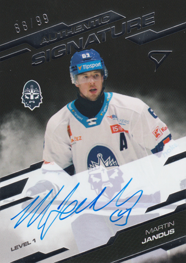 Jandus Martin 25-26 Tipsport Extraliga Authentic Signature Level 1 #SL1-MJ