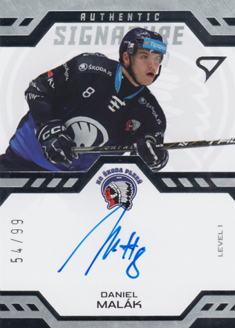 Malák Daniel 24-25 Tipsport Extraliga Authentic Signature Level 1 #SL1-ML