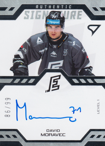 Moravec David 24-25 Tipsport Extraliga Authentic Signature Level 1 #SL1-MO