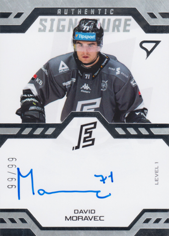 Moravec David 24-25 Tipsport Extraliga Authentic Signature Level 1 #SL1-MO