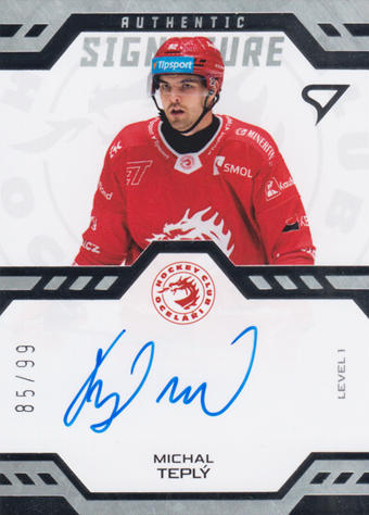 Teplý Michal 24-25 Tipsport Extraliga Authentic Signature Level 1 #SL1-MT