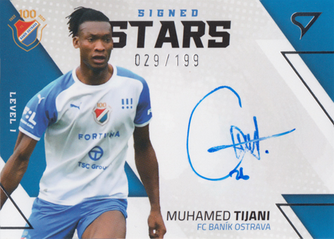 Tijani Muhamed 22-23 Fortuna Liga Signed Stars Level 1 #SL1-MT
