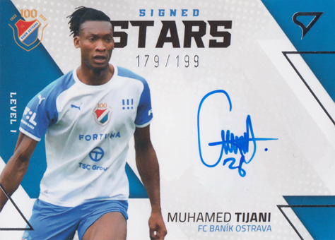 Tijani Muhamed 22-23 Fortuna Liga Signed Stars Level 1 #SL1-MT