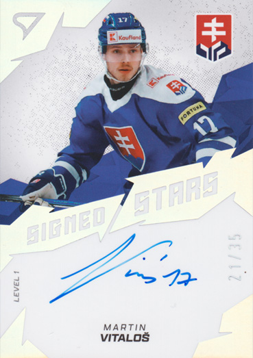 Vitaloš Martin 2025 Hokejové Slovensko Signed Stars Level 1 #SL1-MV