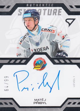 Přibyl Matěj 24-25 Tipsport Extraliga Authentic Signature Level 1 #SL1-PR