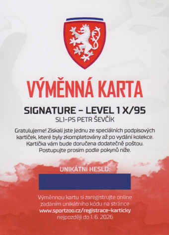 Ševčík Petr 2024 Hrdí Lvi Signature Level 1 #SL1-PS