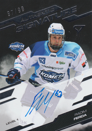 Ferda Radim 25-26 Tipsport Extraliga Authentic Signature Level 1 #SL1-RF