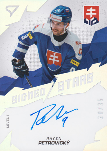 Petrovický Rayen 2025 Hokejové Slovensko Signed Stars Level 1 #SL1-RP