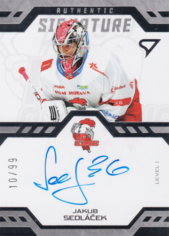 Sedláček Jakub 24-25 Tipsport Extraliga Authentic Signature Level 1 #SL1-SD