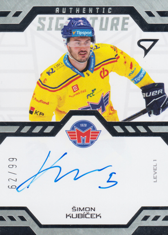 Kubíček Šimon 24-25 Tipsport Extraliga Authentic Signature Level 1 #SL1-SK