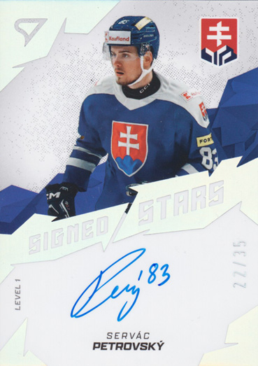 Petrovský Servác 2025 Hokejové Slovensko Signed Stars Level 1 #SL1-SP