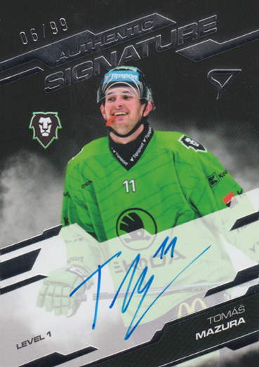 Mazura Tomáš 25-26 Tipsport Extraliga Authentic Signature Level 1 #SL1-TM
